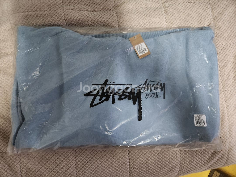 [미개봉정품]스투시 스탁서울 후드 SLATE색상 XXL--0