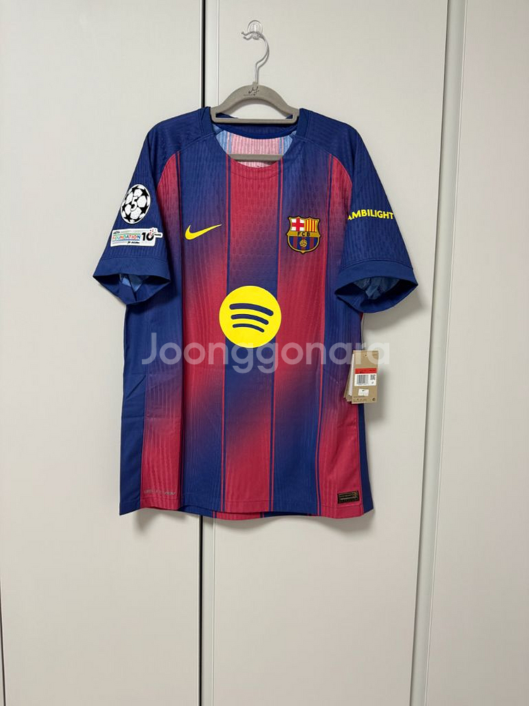 25-26 바르셀로나 홈 어센틱 L 라민 야말 판매--1