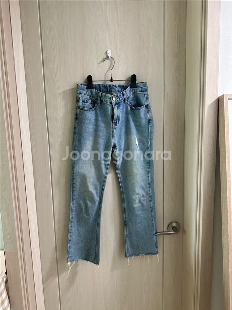 옷장정리ㅣ일자 와이드 부츠컷 청바지 연청--0