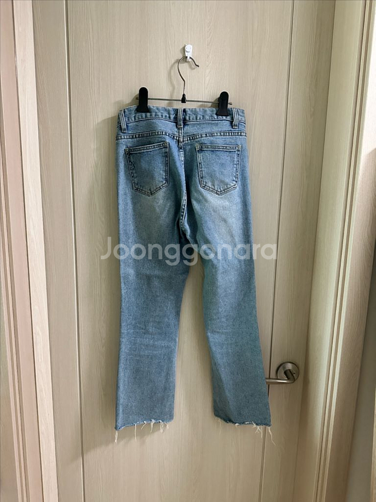 옷장정리ㅣ일자 와이드 부츠컷 청바지 연청--1