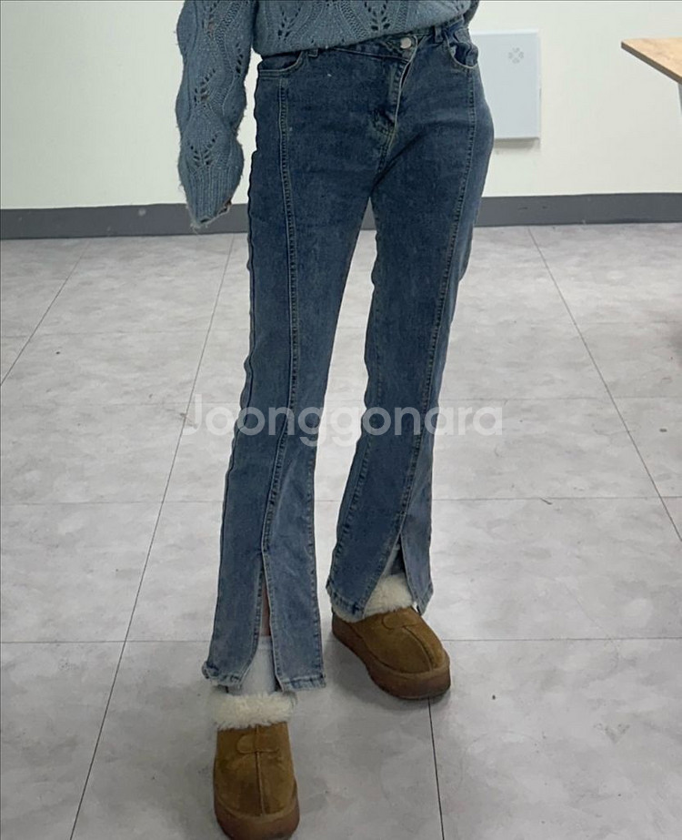 옷장정리ㅣ투버튼 부츠컷 데님 팬츠 청바지--2