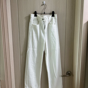 옷장정리ㅣ일자 면 팬츠 크림 와이드팬츠 화이트일자바지