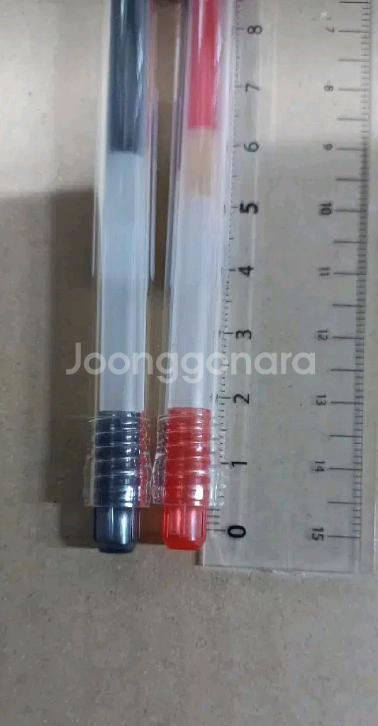 18자루) 지브라 사라사스틱 0.4mm 검정,빨강--2