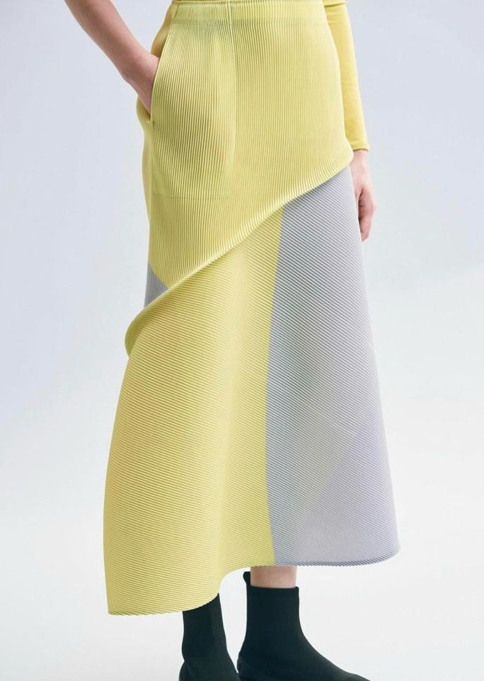 이세이미야케 릿지 스커트--7