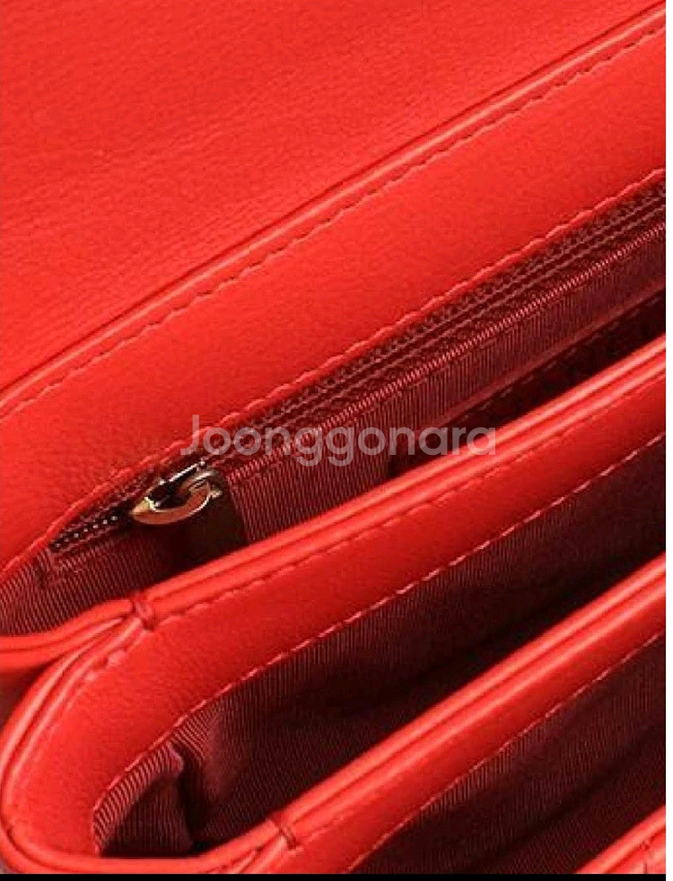 Chanel Red Chain Bag 정품금장 코랄레드--4