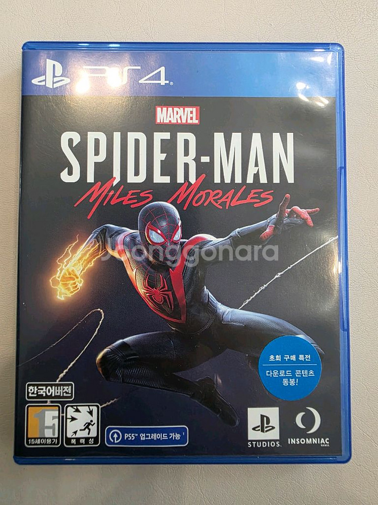 ps4 스파이더맨 모랄레즈 초회특전 미사용 S급--0