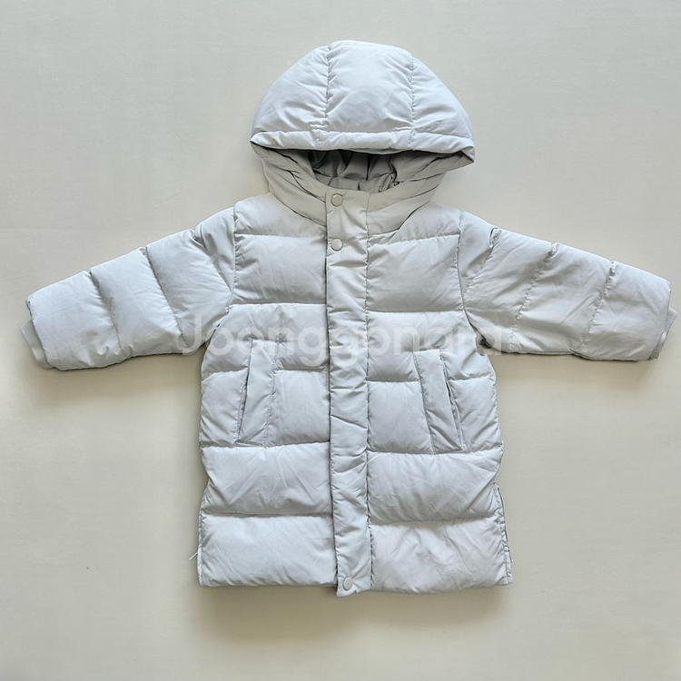 무신사스탠다드키즈 롱 다운 벤치 파카 100--0