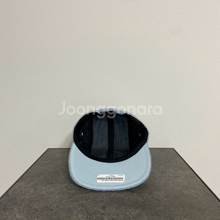 슈프림 니트 케이블 파스텔 블루 박스로고 캠프캡 모자--4