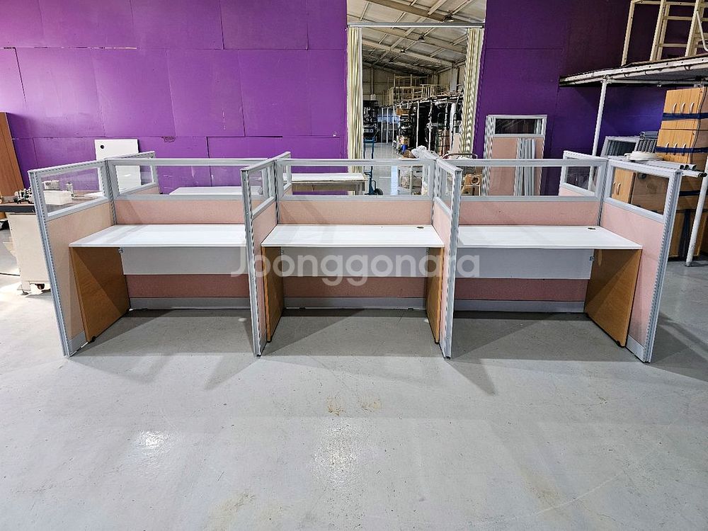 상담책상 카운터책상 인포 칸막이 중고 세트가격입니다--0