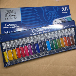 윈저앤뉴튼 코트만 수채화물감 8ml 20색세트 미개봉