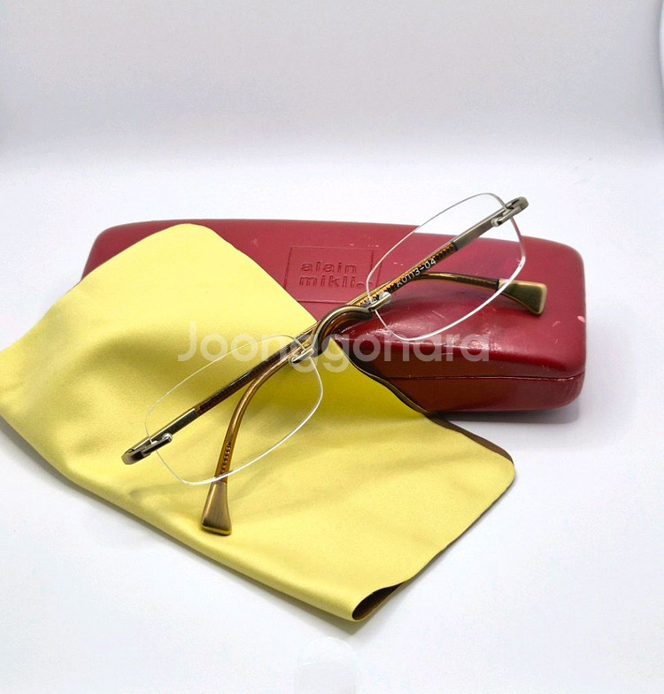 알랭미끌리 무테 안경(까르띠에 텐아이반7285 레스카--0