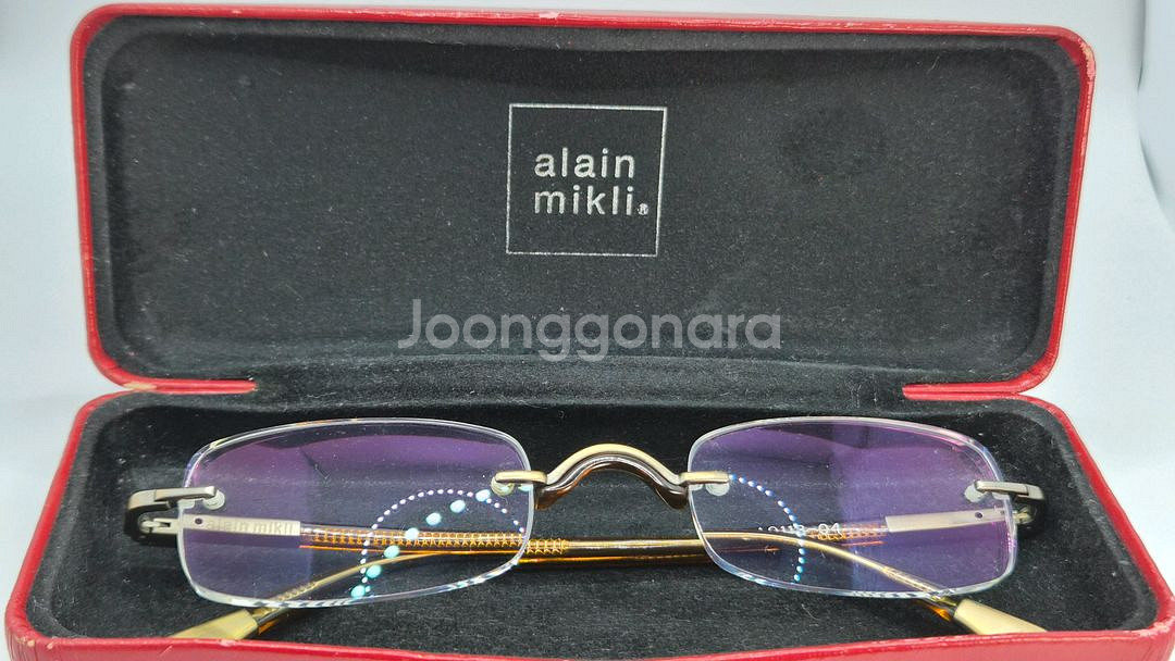 알랭미끌리 무테 안경(까르띠에 텐아이반7285 레스카--7