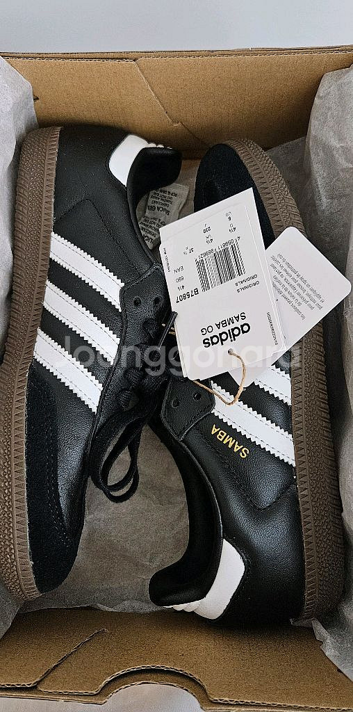 아디다스 삼바 OG 블랙 화이트 검(230)--0