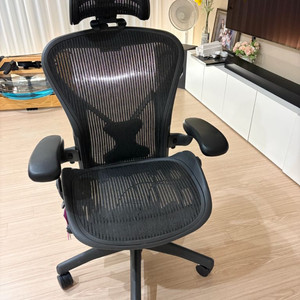 허먼밀러 에어론 체어 (B사이즈 풀펑션,헤드레스트포함)