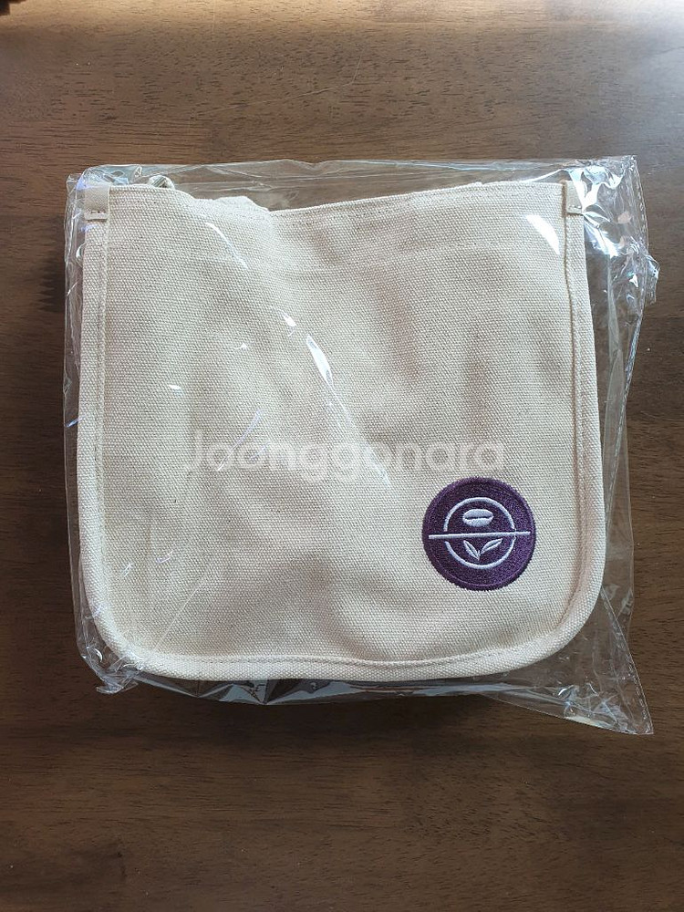 커피빈 스퀘어 켄버스백 아이보리 미개봉--0