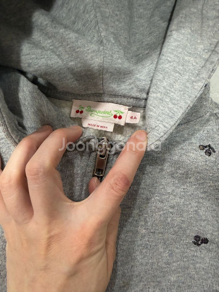 봉쁘앙 체리 후드집업 4a--7