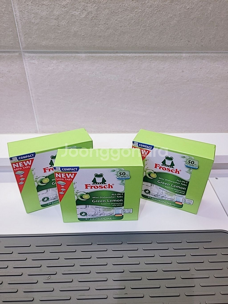 프로쉬 식기세척기 세제 그린레몬 미니 50개입x3--0