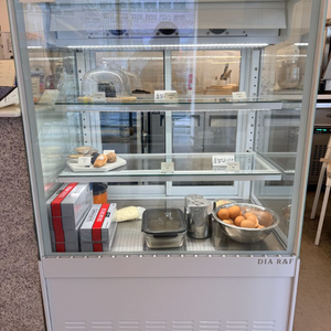 다이아 제과 쇼케이스900 화이트3단 UKGS-W900