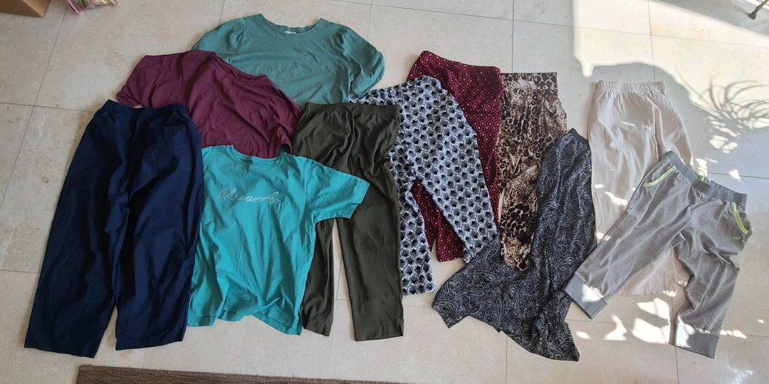 집에서 편하게 입기 좋은 티셔츠/ 바지 11벌(55~7--2