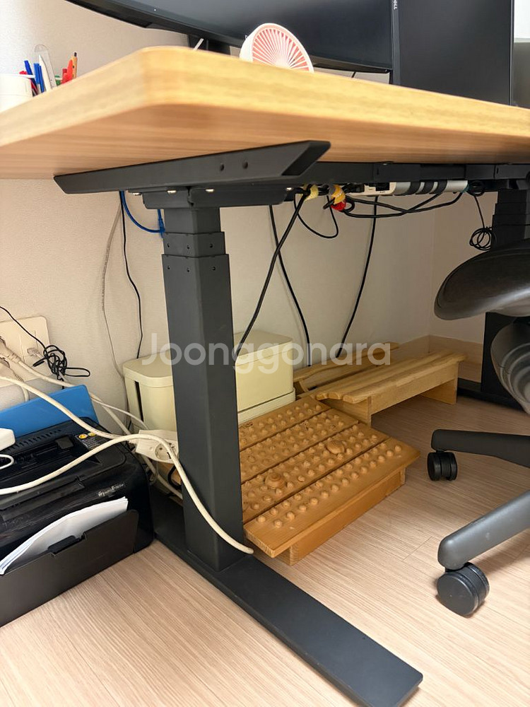 GAZE DESK 전동 모션 데스크 (원목, 2.7t)--1