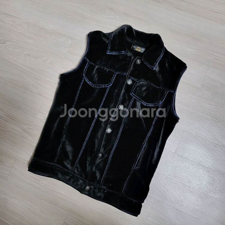 벨벳 퍼 조끼--0