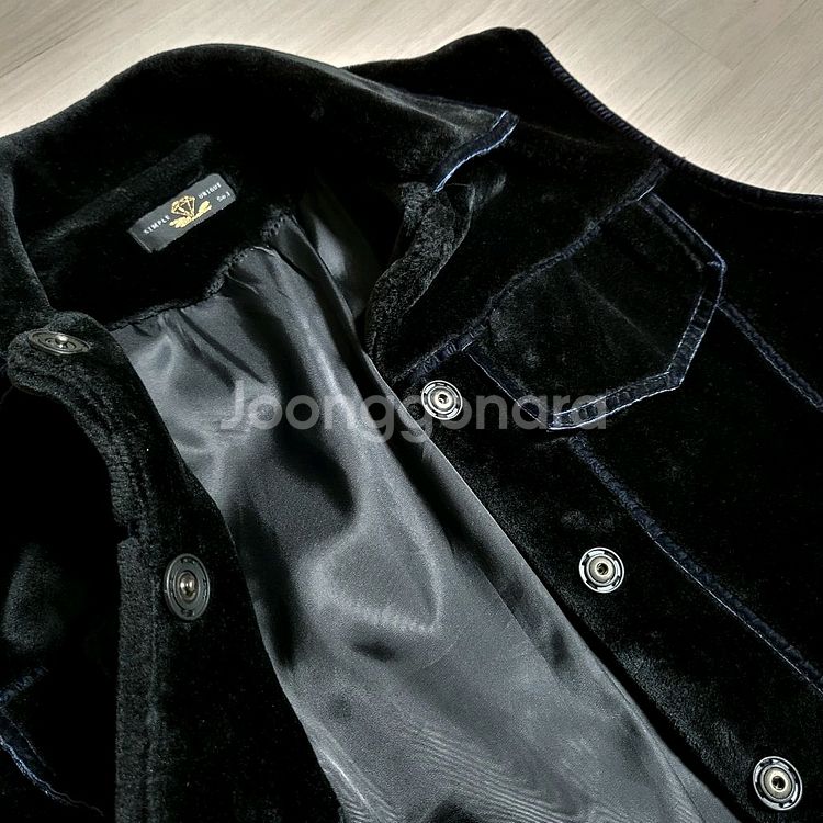 벨벳 퍼 조끼--1