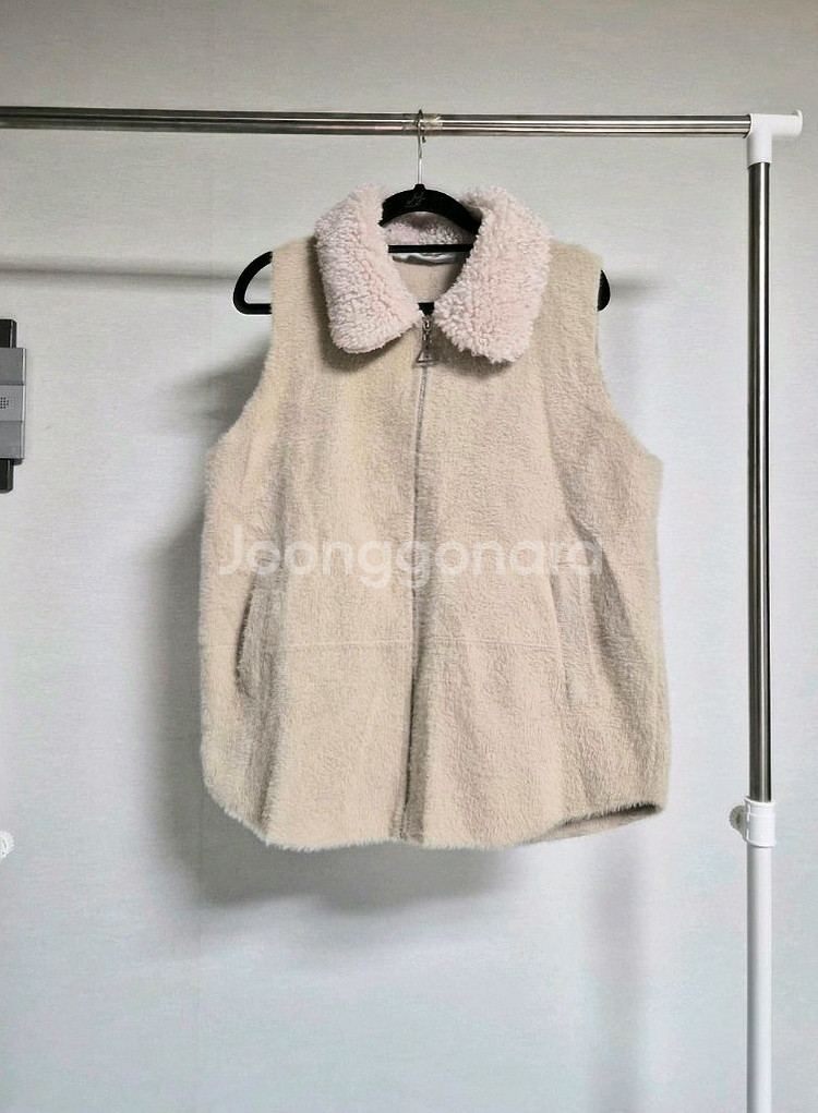 DESTIL 여성 양털 니트 베스트 아이보리 FREE--0