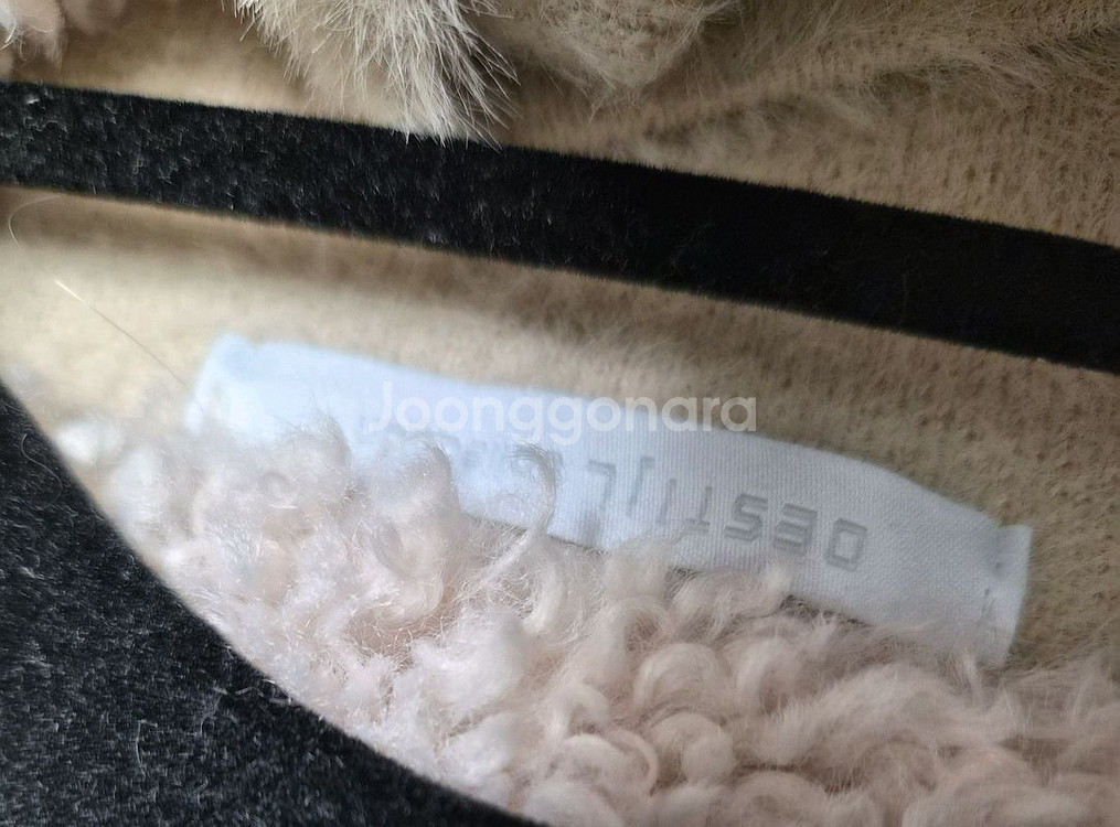 DESTIL 여성 양털 니트 베스트 아이보리 FREE--4