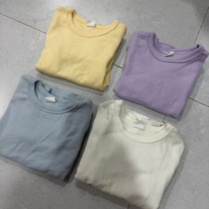 밀크베이비 아기 기본 긴팔 티셔츠 90 일괄