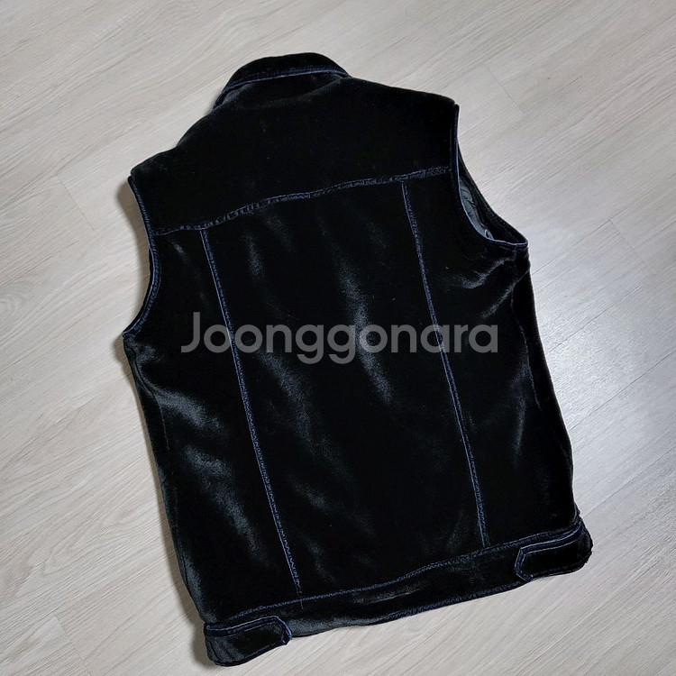 벨벳 퍼 조끼--2