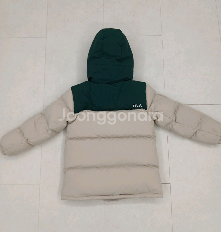 휠라키즈 헤리티지 덕다운 패딩 145--1