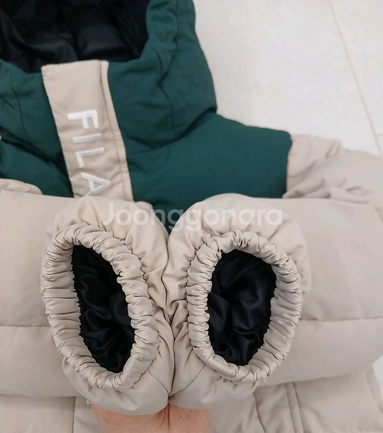 휠라키즈 헤리티지 덕다운 패딩 145--3