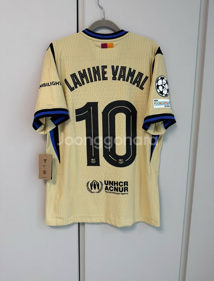 25-26 바르셀로나 어웨이 어센틱 XL 라민 야말--0