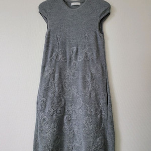 한섬마인 회색자수원피스