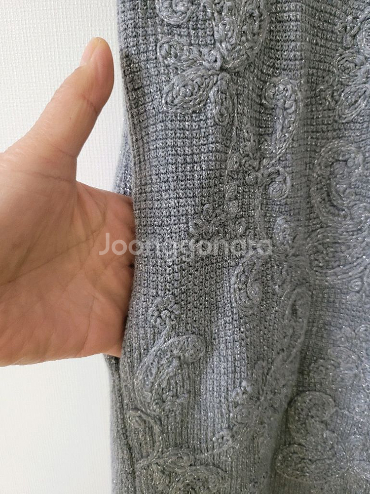 한섬마인 회색자수원피스--2