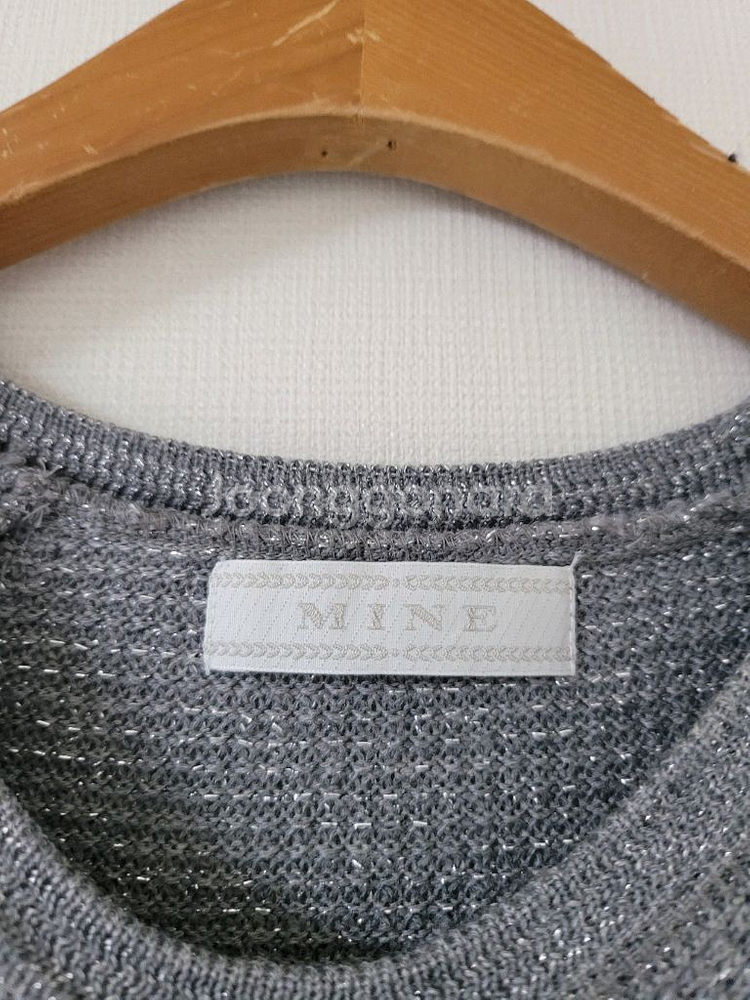 한섬마인 회색자수원피스--4