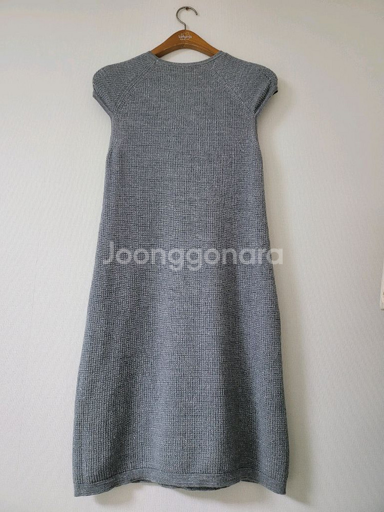 한섬마인 회색자수원피스--5