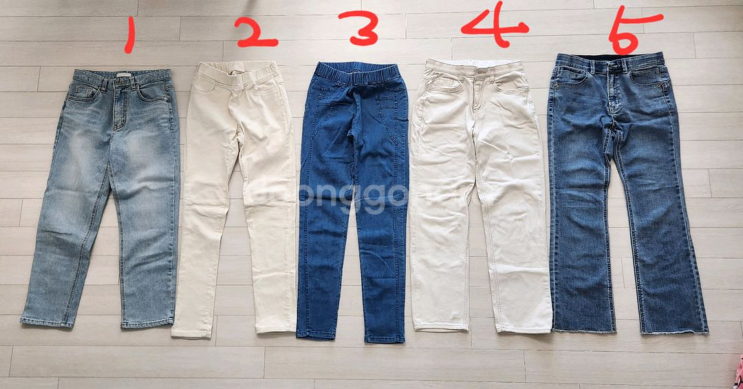 여성바지 25~26사이즈(5장 일괄)--0