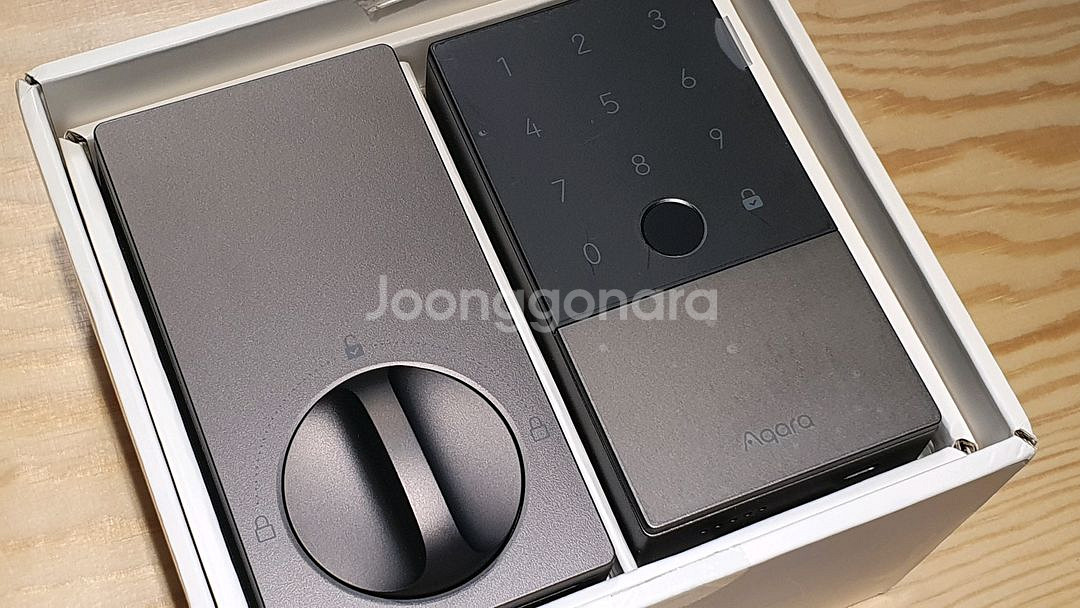 [개봉/미설치] Aqara U100 도어락 목문용--2
