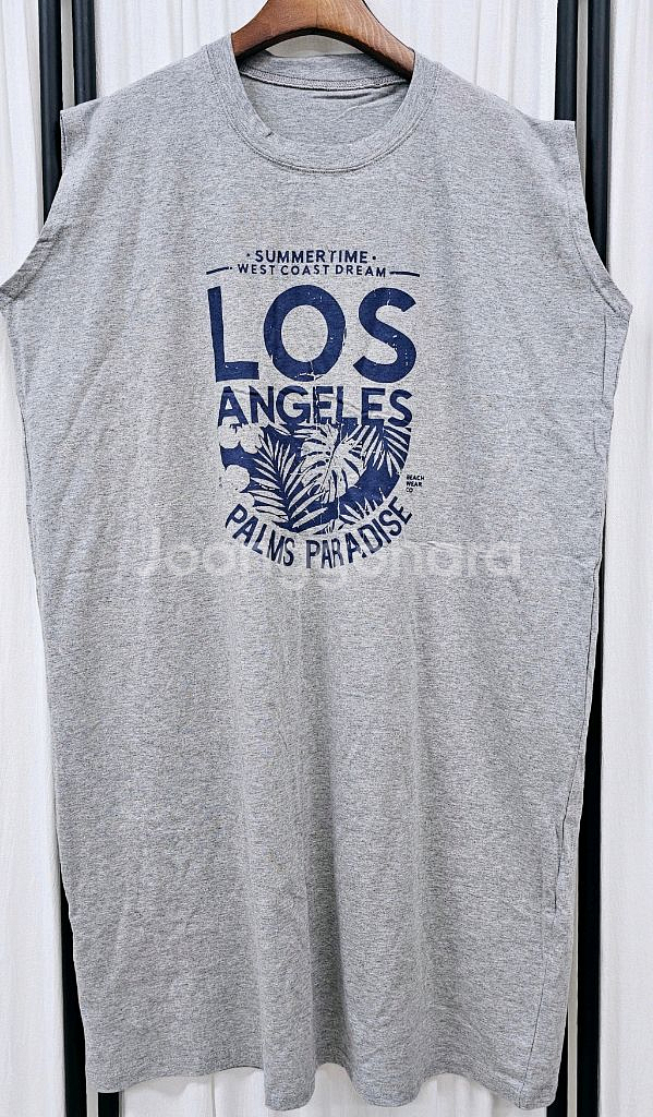 민소매 면원피스 빅사이즈원피스--0