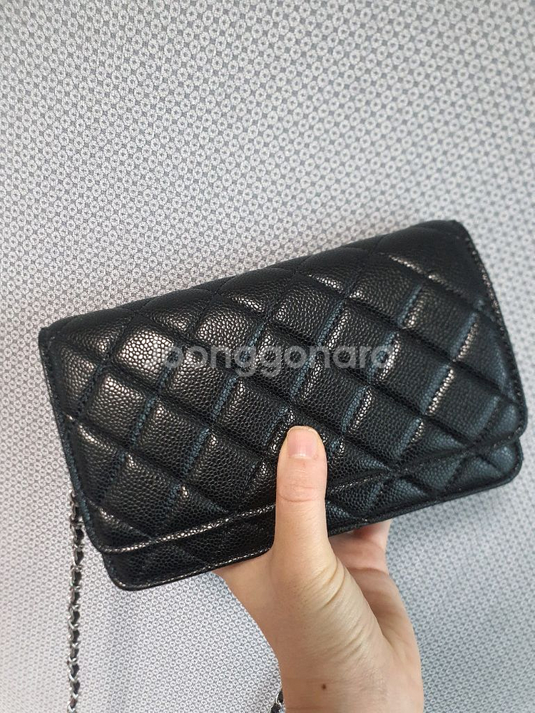 샤넬woc 캐비어은장 새상품--1
