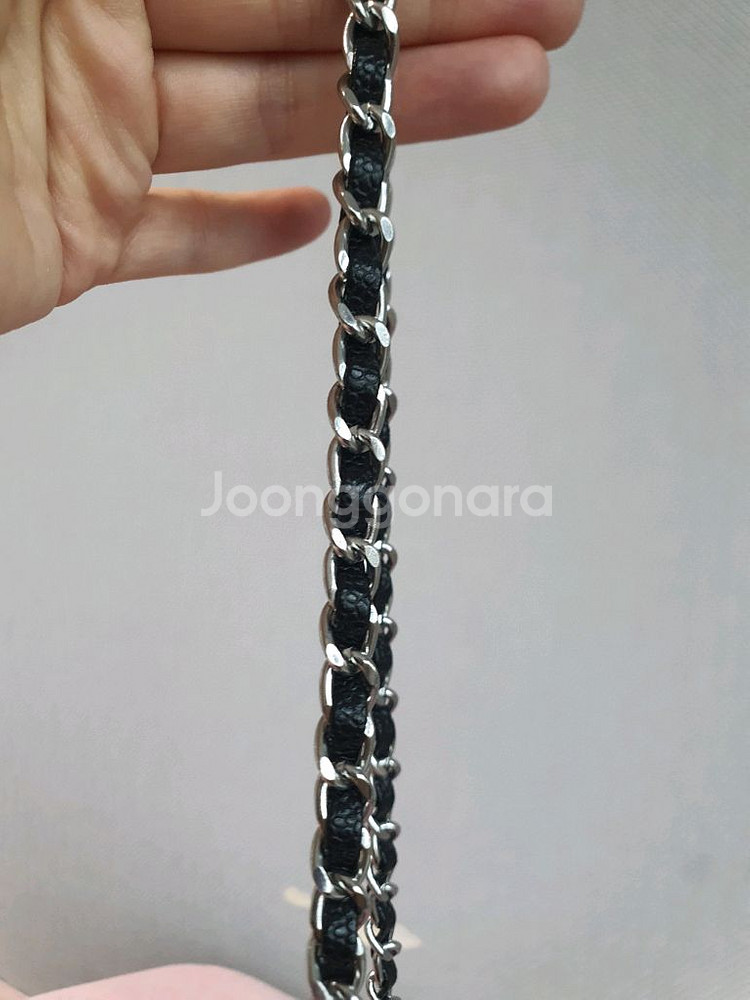 샤넬woc 캐비어은장 새상품--2