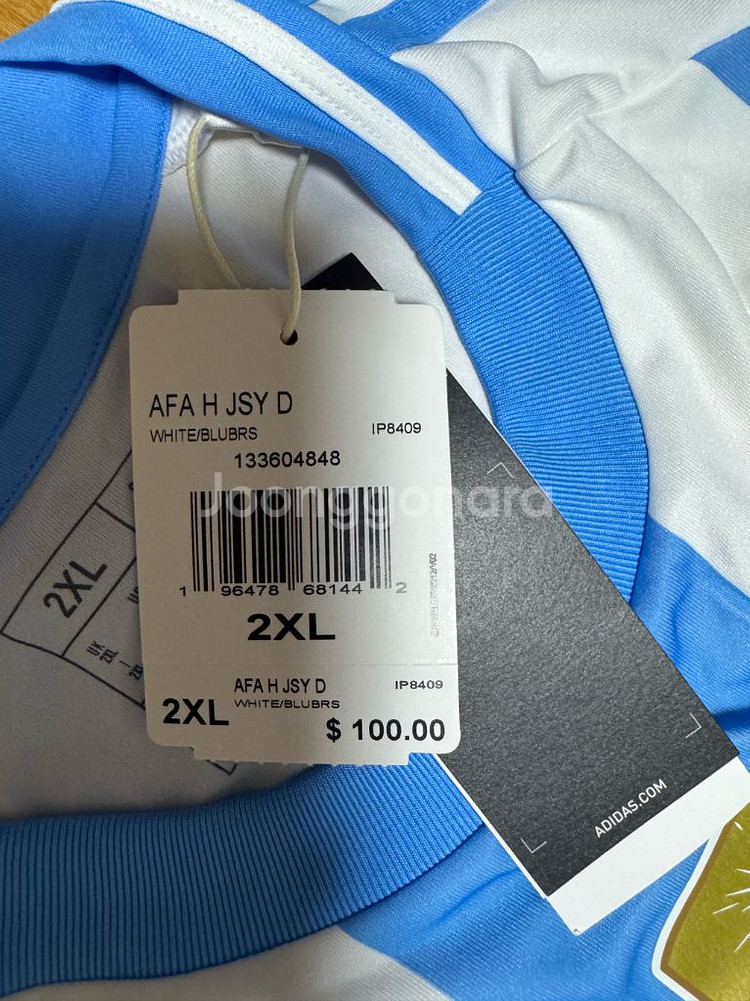 24 아르헨티나 국대 메시 마킹 홈저지 신품 팝니다--1