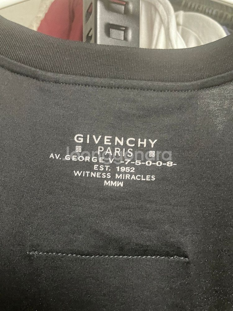 지방시 바브드 와이어 반팔 티셔츠 XL--3