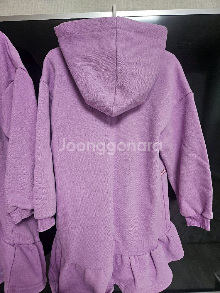 쌍둥이 옷정리 에스핏 후드 원피스 120--1