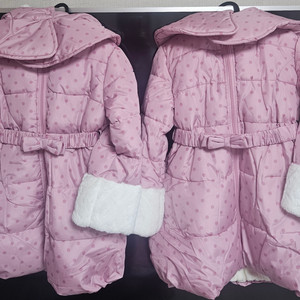 쌍둥이 옷정리. 올리반 겨울여아패딩 점퍼