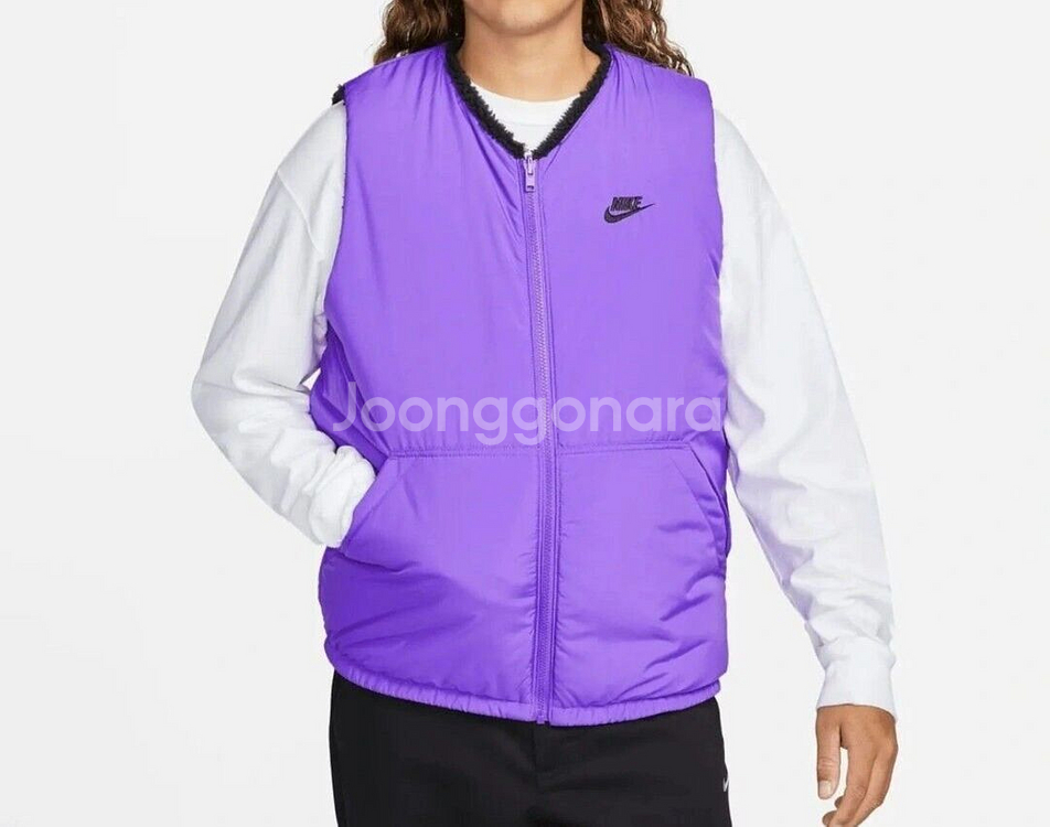 Nike 클럽 리버서블 방한 베스트 팝니다.--3