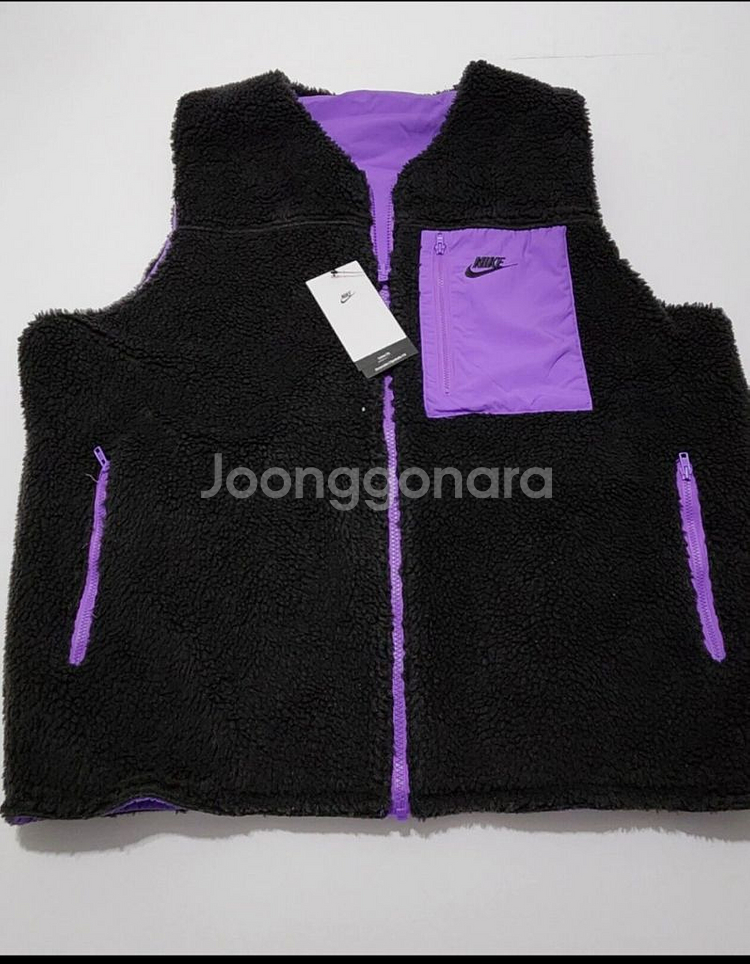 Nike 클럽 리버서블 방한 베스트 팝니다.--4