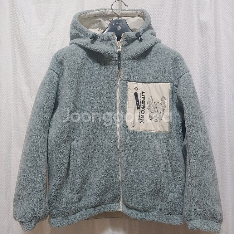 라이프워크 버블링 후드 리버시블 블루 자켓S--2