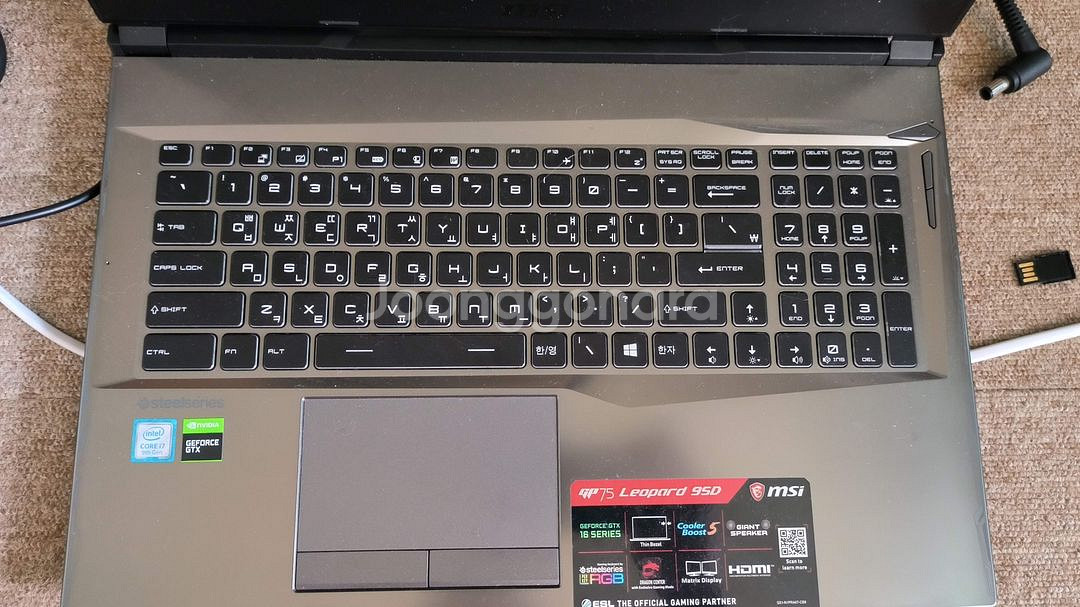 [부품용]msi17.3/9750h/1660ti/16--2